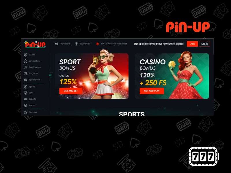 Get bonuses at Pin-up casino
